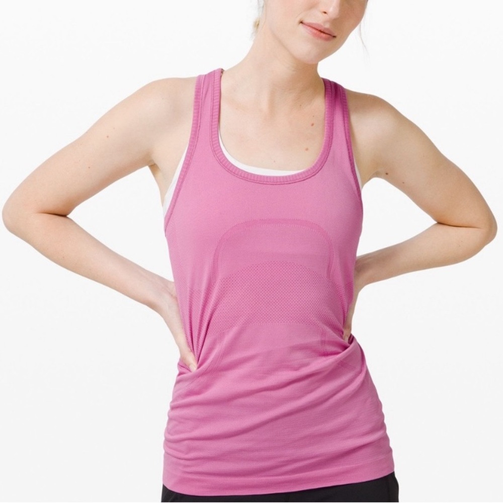 LULULEMON Swiftly tank magenta glow size 2